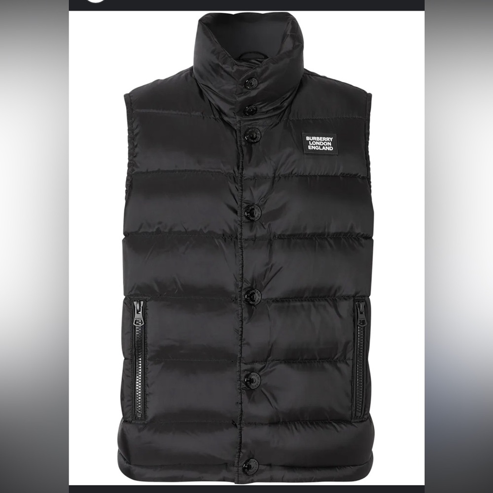 Burberry Black Quilted Vest Unisex (can be a good fit for a teenager)